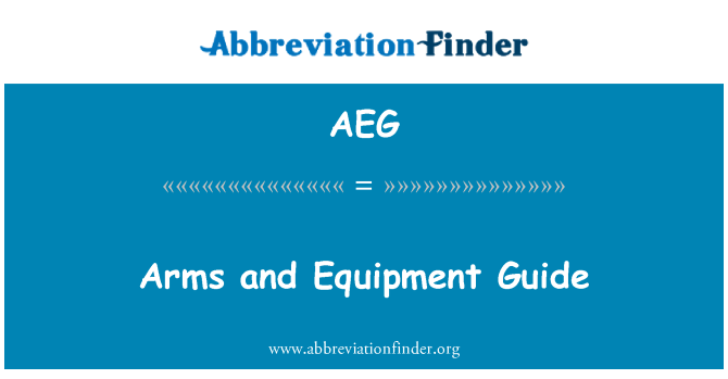 AEG: Armi e attrezzature guida