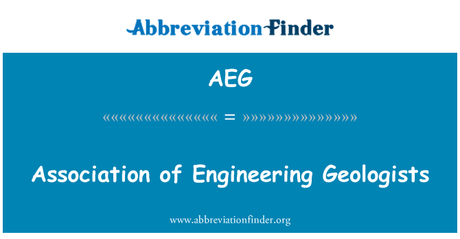 AEG: 工学地質学会