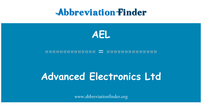 AEL: Fejlett elektronikai Kft.