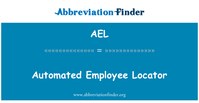 AEL: Dipendente automatizzata Locator