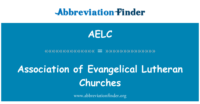 AELC: Združenie evanjelickej luteránskej cirkvi