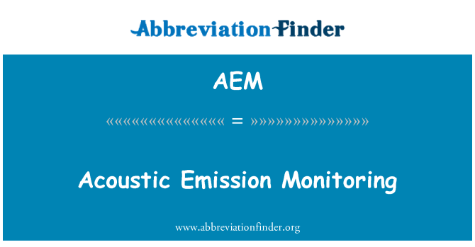 AEM: Akustični emisijski Monitoring