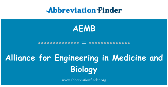 AEMB: Aliance pro inženýrství v medicíně a biologii