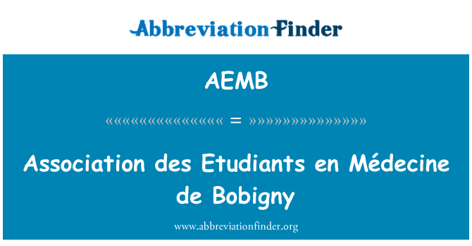 AEMB: Association des Etudiants en Médecine de Bobigny