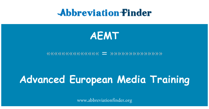 AEMT: Avvanzati tat-taħriġ tal-midja Ewropea