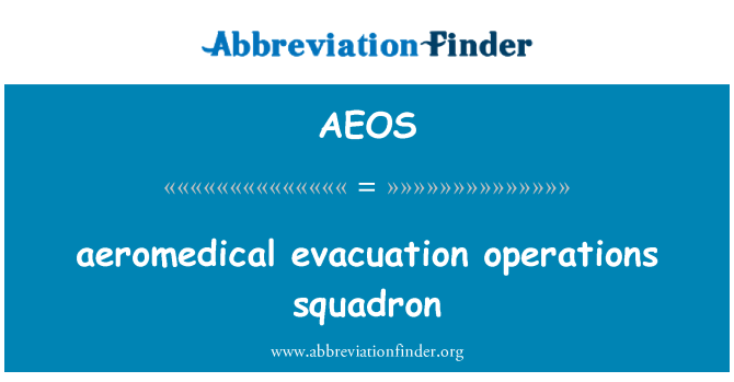 AEOS: Phi đoàn hành quân Aeromedical di tản