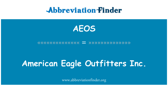 AEOS: Ajkla Amerikan Outfitters Inc.