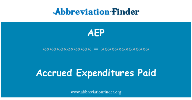 AEP: Tích luỹ chi phí trả tiền