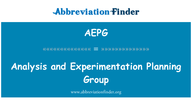 AEPG: Gwoup analiz Et Roschennbèg Planification