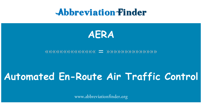 AERA: Kontroll ta ' traffiku bl-ajru awtomatiċi En-Route