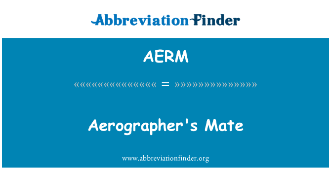 AERM: Aerographer 的伴侣