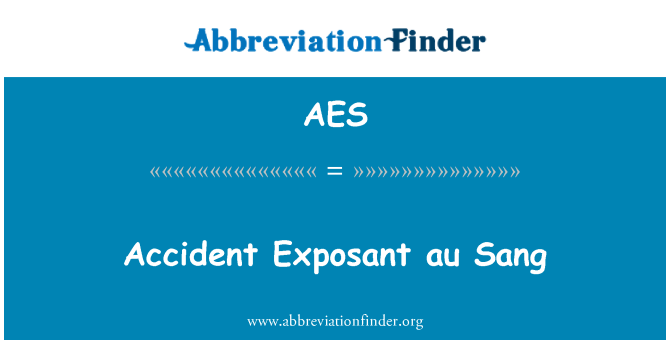 AES: Accident Exposant au Sang