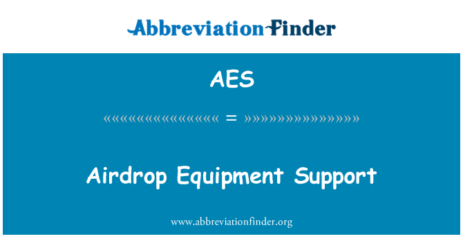 AES: Airdrop उपकरण समर्थन