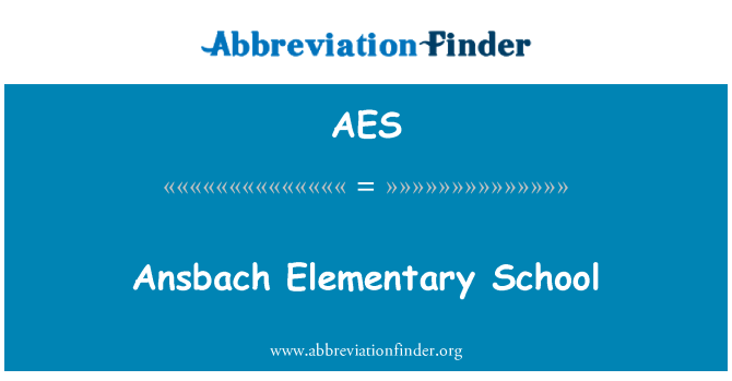 AES: Ansbach základní škola