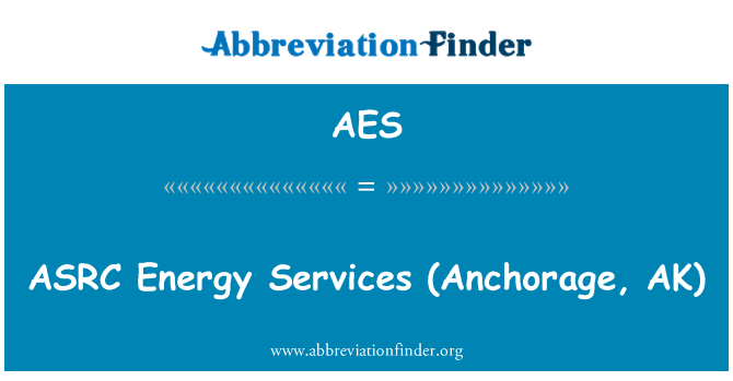 AES: ASRC servicii energetice (Anchorage, AK)