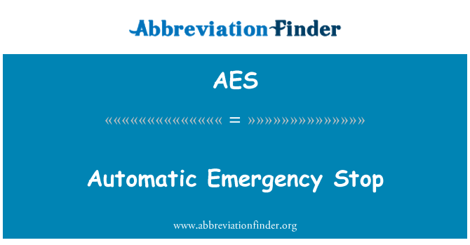 AES: Automate de oprire de urgență