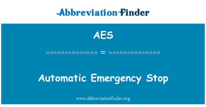 AES: Arresto di emergenza automatica