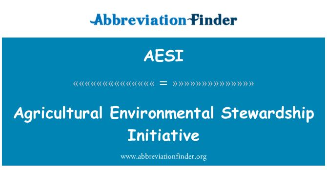 AESI: Jordbruket miljövård initiativ