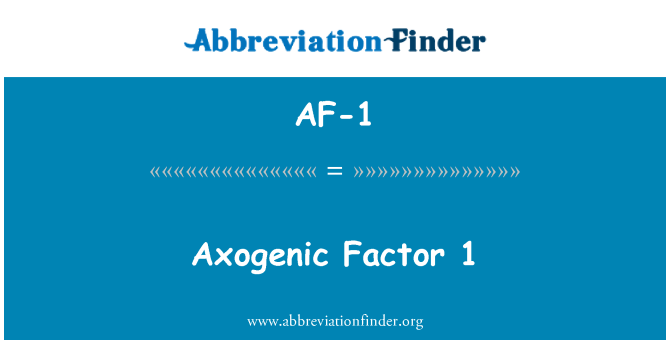 AF-1: Axogenic Factor 1