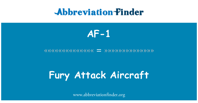 AF-1: Fury angreb fly