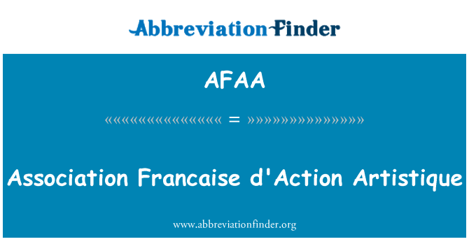 AFAA: Asosyasyon English d'Action Artistique