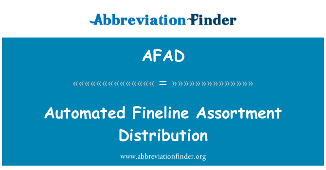 AFAD: Distribisyon asòtiman kap Fineline
