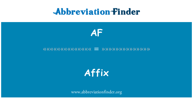 AF: Afix