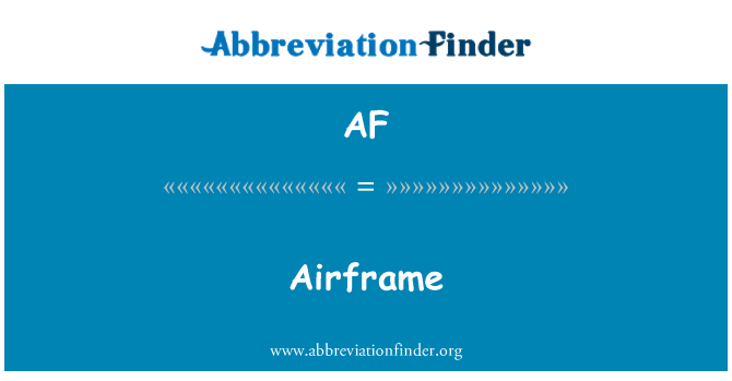 AF: Airframe