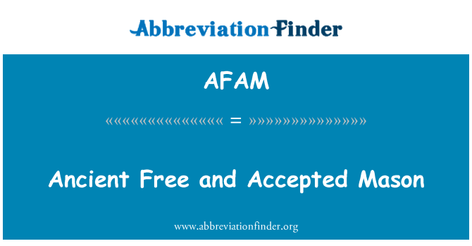 AFAM: Ansyen Mason lib e te asepte