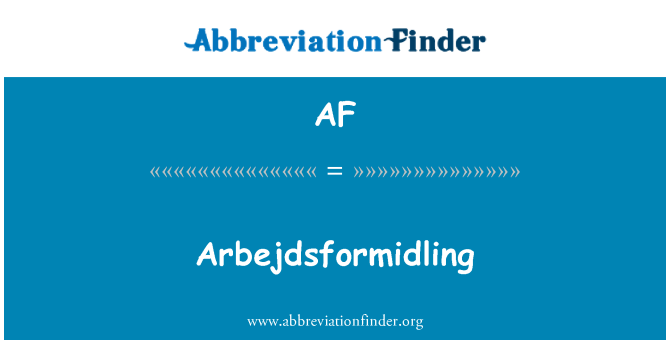 AF: Arbejdsformidling