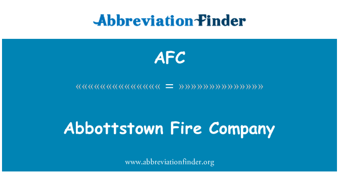 AFC: Abbottstown ugniagesiams