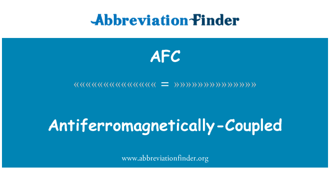 AFC: Antiferromagnetically-accoppiati