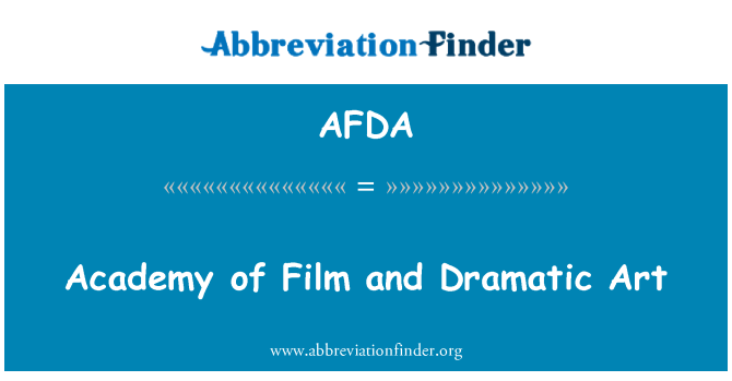 AFDA: Akademin för Film och scenkonst