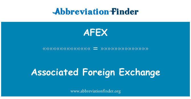AFEX: Přidružené cizí měny