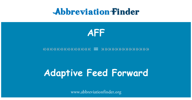 AFF: Adaptivní podávání vpřed