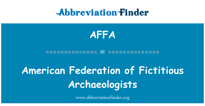 AFFA: 가상 고고학자의 미국 연맹