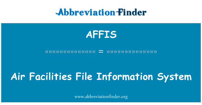 AFFIS: Udara Fasilitas File sistem informasi