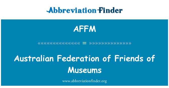 AFFM: Federazione australiana degli amici dei musei