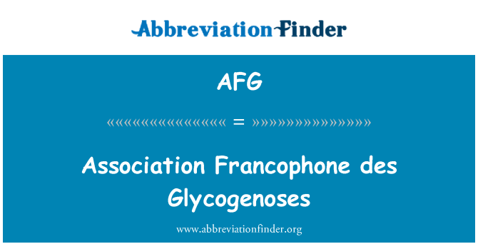 AFG: Foreningen Francophone des Glycogenoses