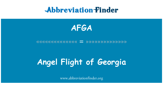 AFGA: Angel letu z Gruzie