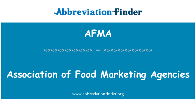AFMA: Associazione delle agenzie di Marketing alimentare