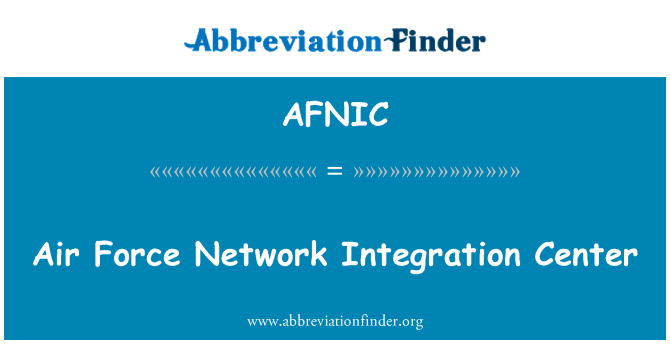 AFNIC: Ċentru integrazzjoni arja seħħ tan-netwerk