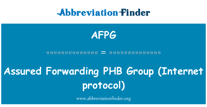 AFPG: Yn sicr anfon PHB grŵp (protocol rhyngrwyd)