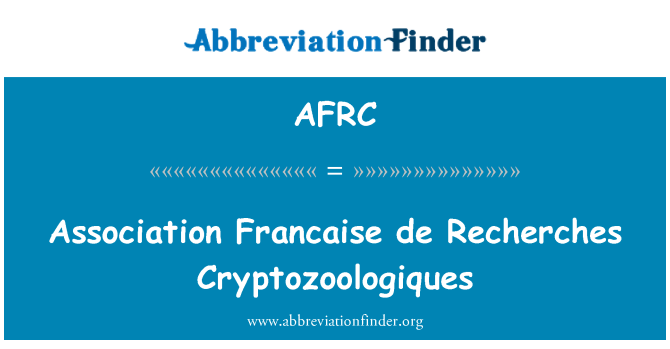 AFRC: Foreningen Francaise de Recherches Cryptozoologiques