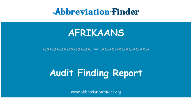 AFRIKAANS: ตรวจสอบค้นหารายงาน
