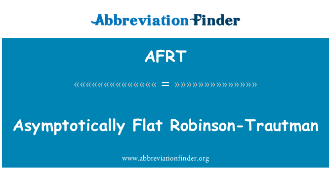 AFRT: Ασυμπτωτικά επίπεδη Robinson-Trautman