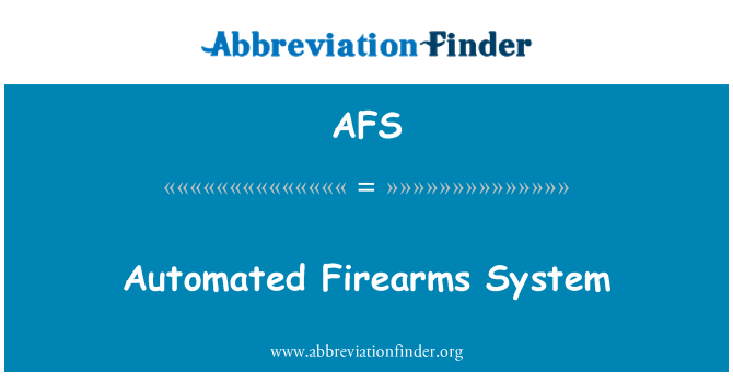 AFS: Automatiske skydevåben System