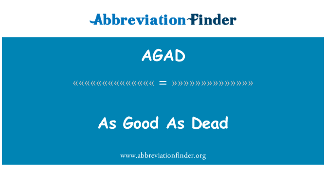 AGAD: Comme mort