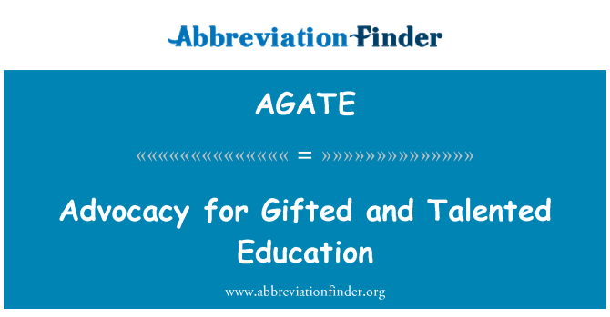 AGATE: Defans pou Talent Et ak edikasyon