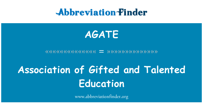 AGATE: Association of Gifted and Talented Education